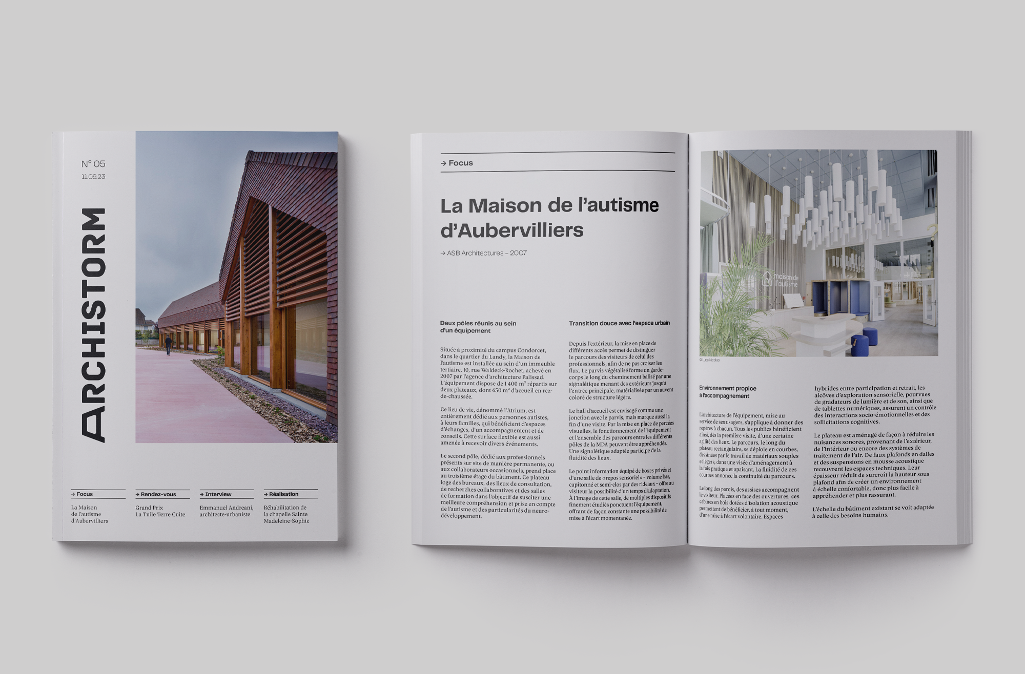 Mise en situation du projet d'édition de la brochure Architrom